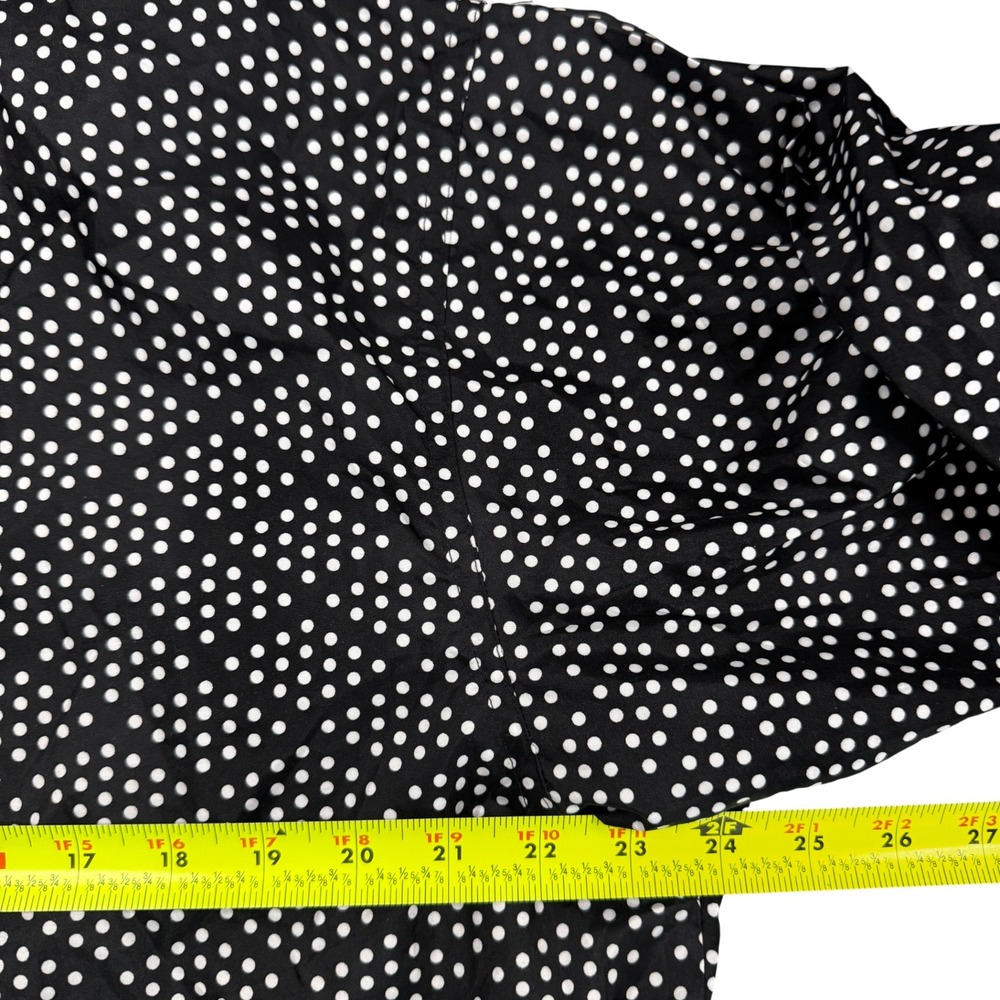 ShedRain Women's Black White Polka Dot Hooded‎ Lightweight Rain Jacket Size L - Picture 11 of 14